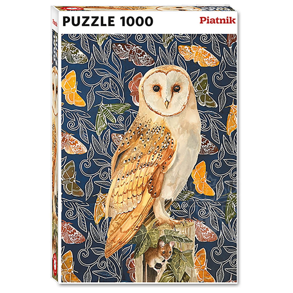 Piatnik 1000 Piece Puzzle: Barn Owl with Mouse · Looking Glass