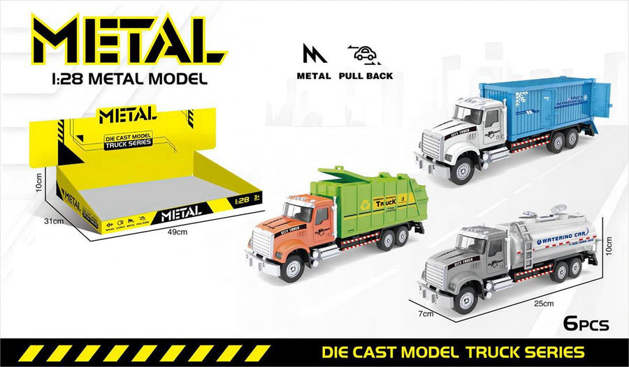 Assorted Diecast Pull back Truck