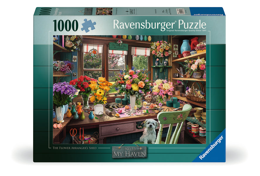 Flower Arranger's Shed 1000 Pc Puzzle