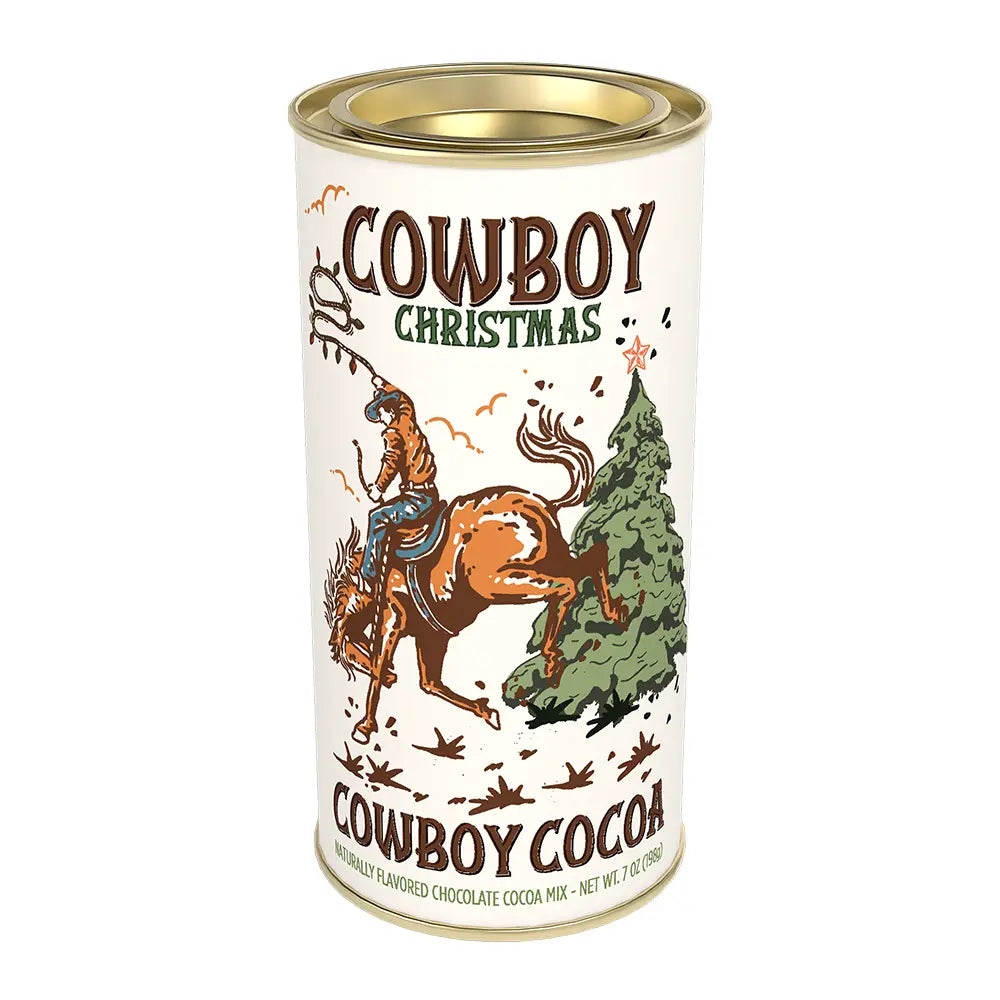 Cowboy Christmas Chocolate Cocoa (7oz Tins)