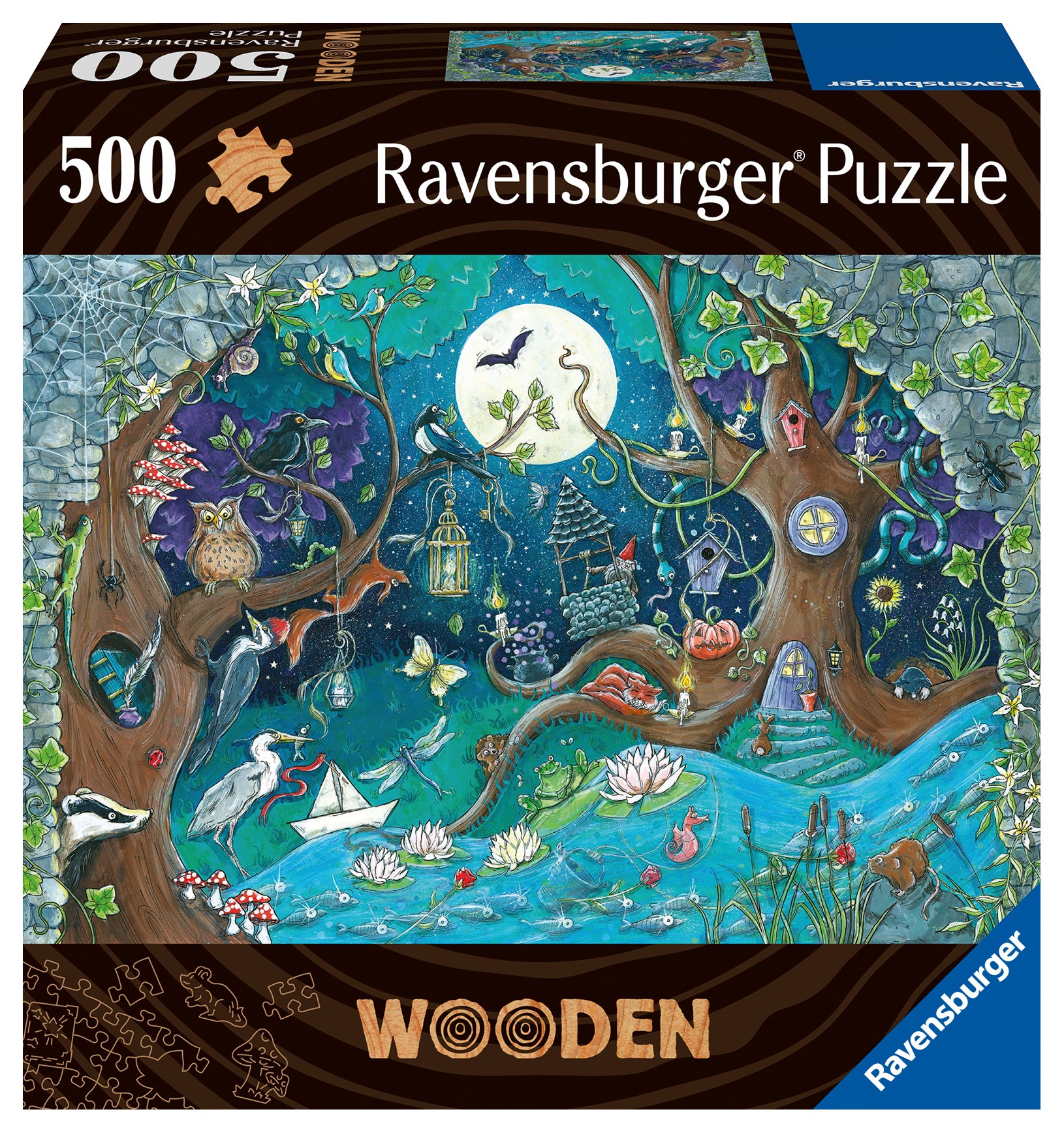 Wooden Puzzle Fantasy Forest - 500pc