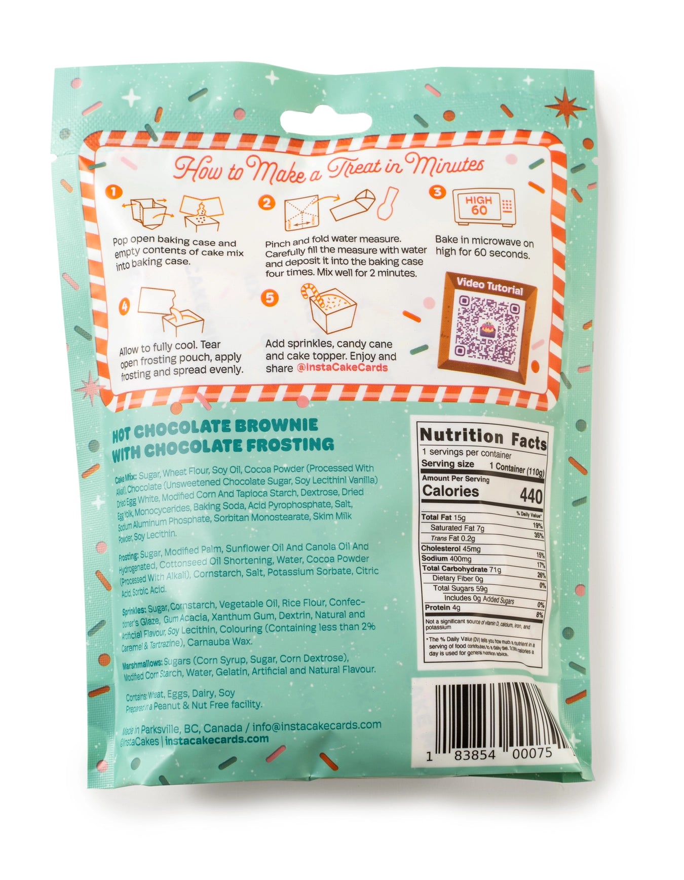 InstaCake Hot Chocolate Brownie with Chocolate Frosting