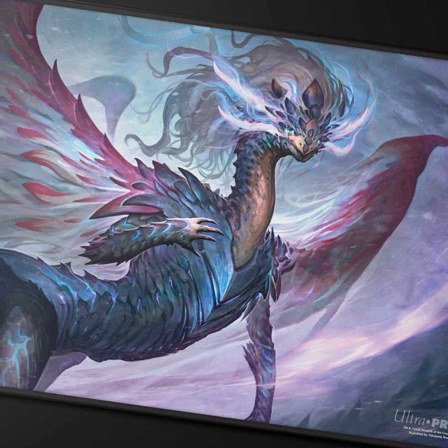 Tarkir Dragonstorm Shiko, Paragon of the Way Black Stitched Playmat for Magic: The Gathering