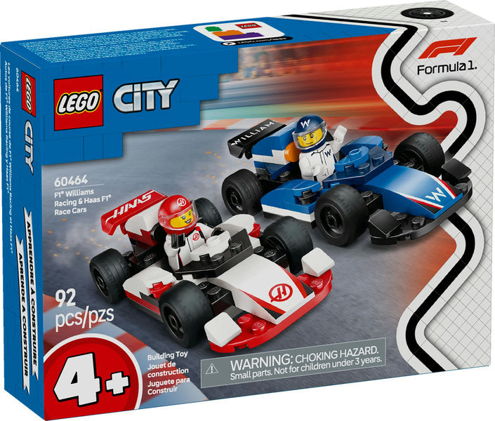 LEGO City F1® Williams Racing & Haas F1® Race Cars