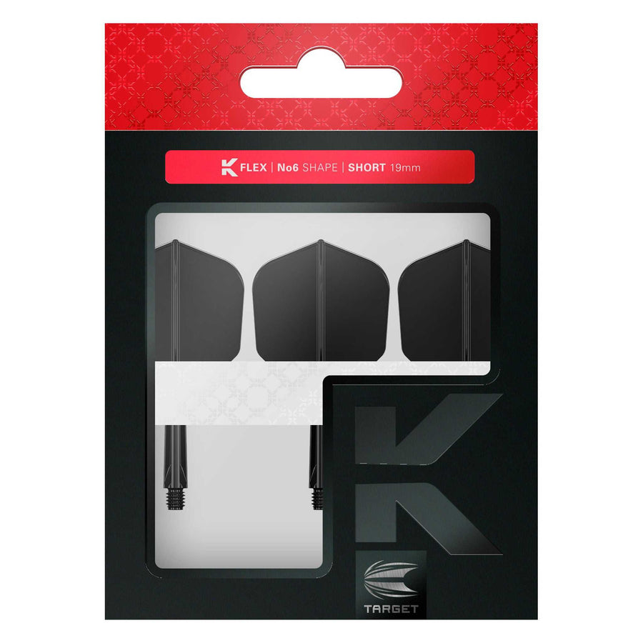 K-Flex Shape No.6 Flight & Shaft Black - Medium
