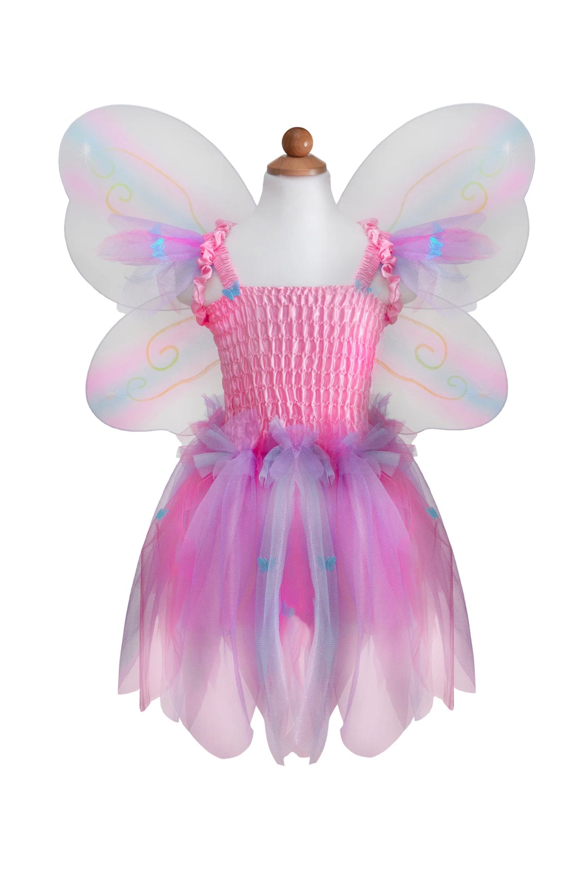 Butterfly Dress & Wings With Wand, Pink/Multi, Size 5-6