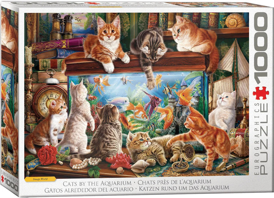 Cats by the Aquarium - 1000 piece