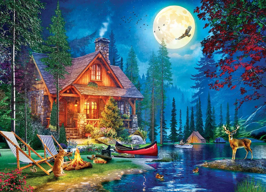 Moon Lake Cabin - 1000 piece