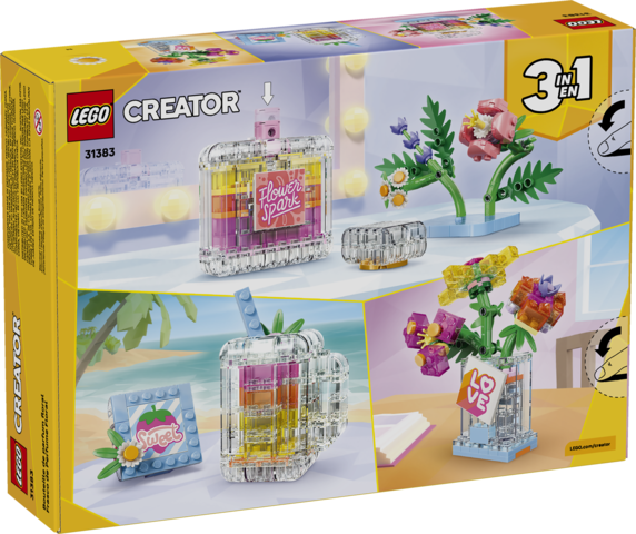 Floral Decor Perfume Bottle