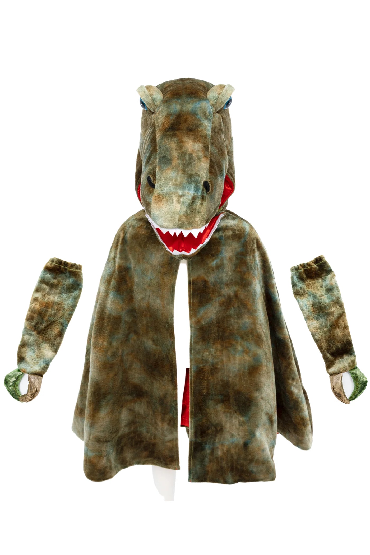 Grandasaurus T-Rex Cape With Claws, Green, Size 4-6