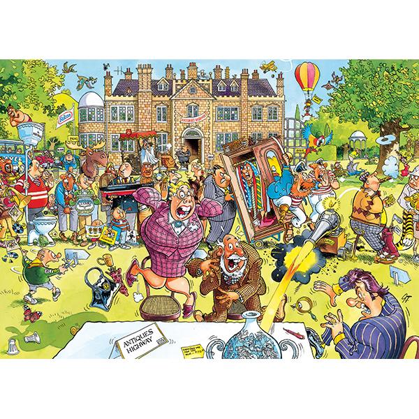 1000 pcs, Wasgij Original Retro 10, Antique Hunt!