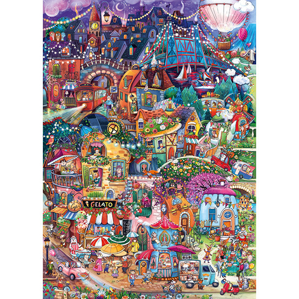 1000 pcs, Happytown, Good Morning