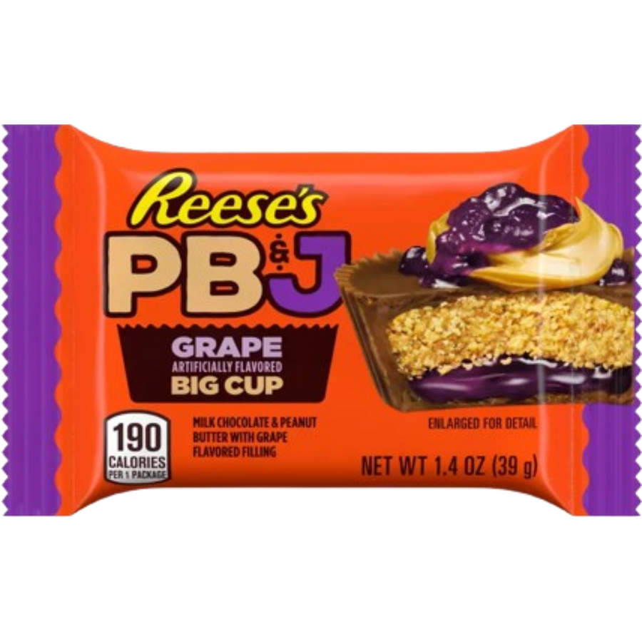 Hershey Reese’s Limited Edition Peanut Butter & Jelly Grape Big Cup King Size 1.4oz