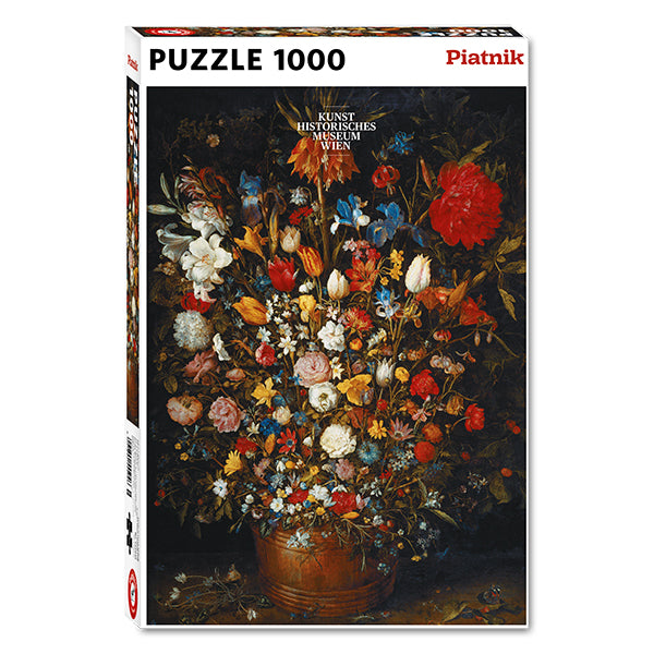 Flowers in a Wooden Vessel - 1000 piece