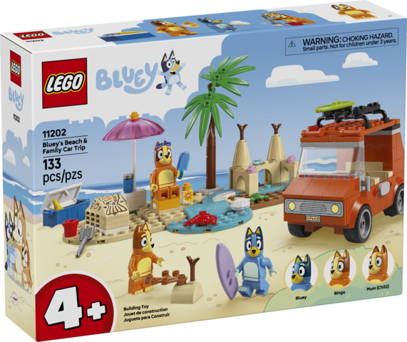 Bluey's Beach & Family Car Trip