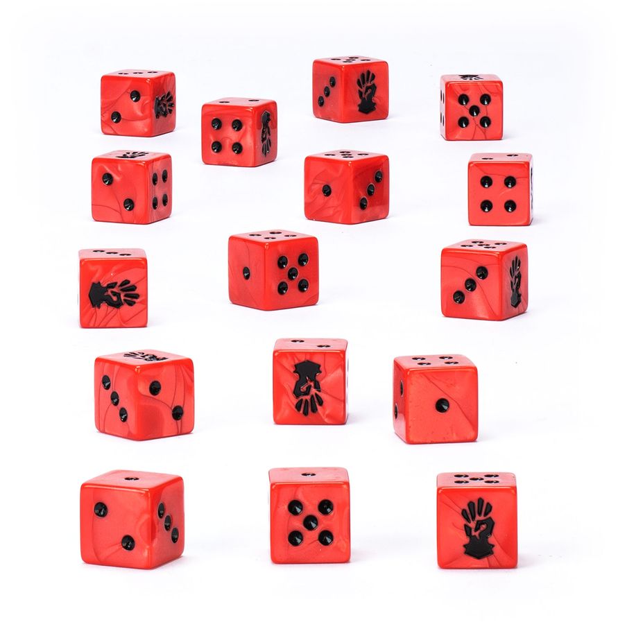 Chaos Space Marines: Red Corsairs Dice