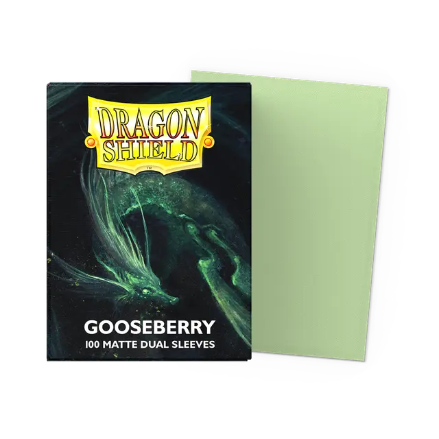 Sleeves: Dragon Shield: Special Edition: Matte DUAL: Gooseberry / Gold (100)