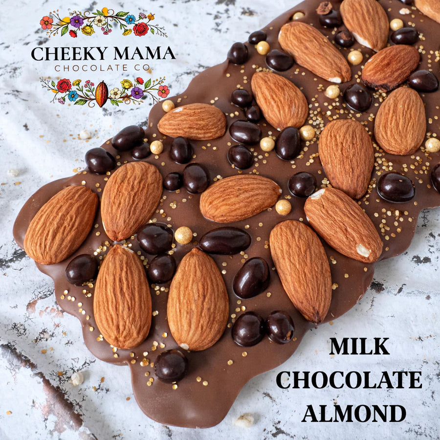 Artisanal Chocolate Bark:  Almond - 120 gram bar Large