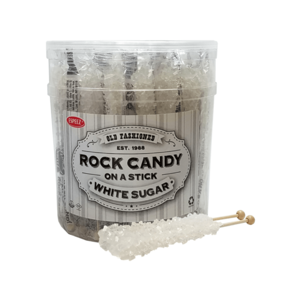 Rock Candy On A Stick White Sugar