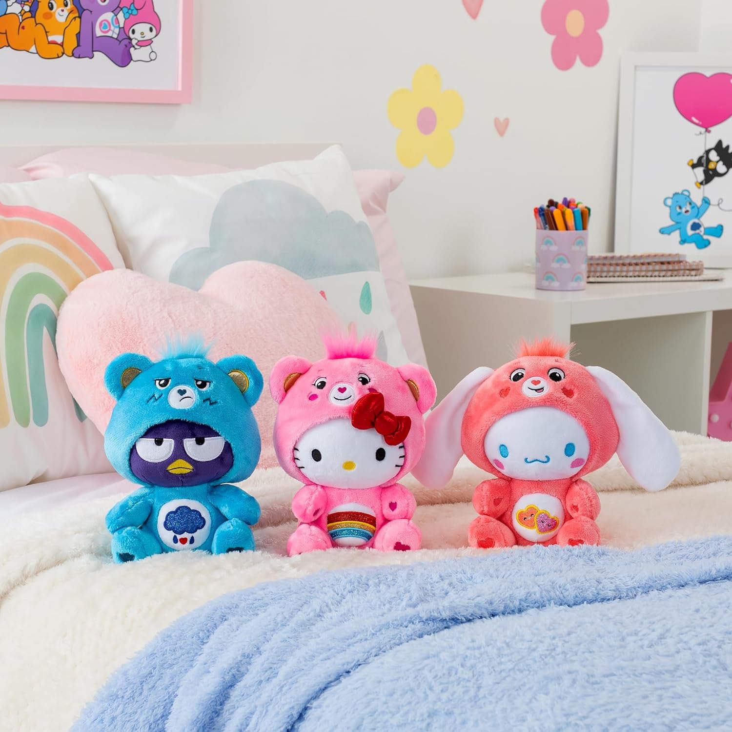 Care Bears x Hello Kitty Fun Sized Plush ASSORTED