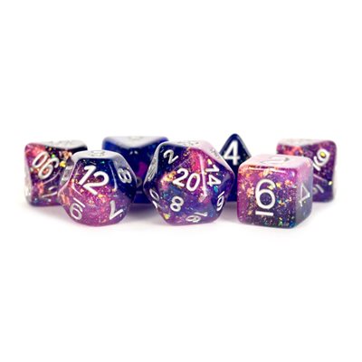 Dice: 7 pc: 16 mm: Resin: Eternal Purple/Blue