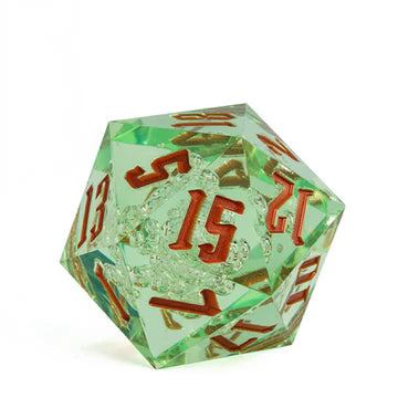 55mm Titan D20 - Sharp Edge Green Bubbles