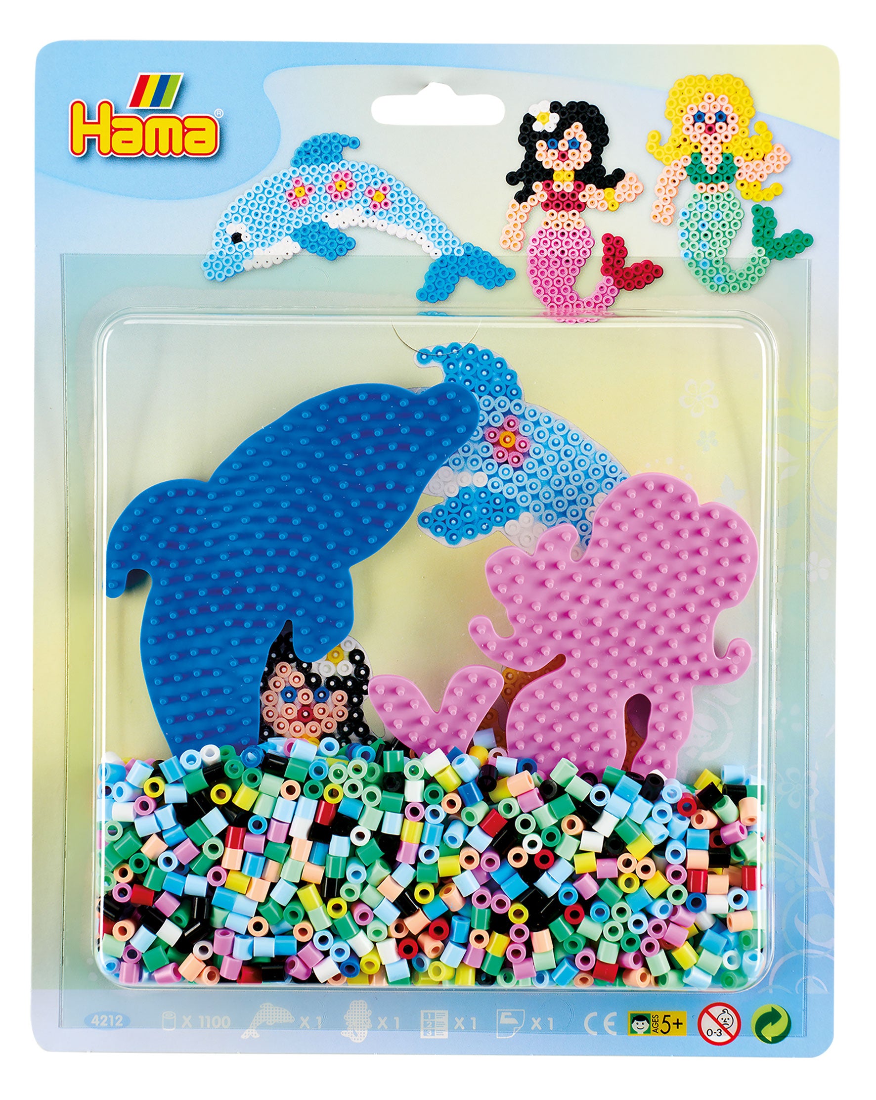 Hama Large Bead Kit Blue and Pink