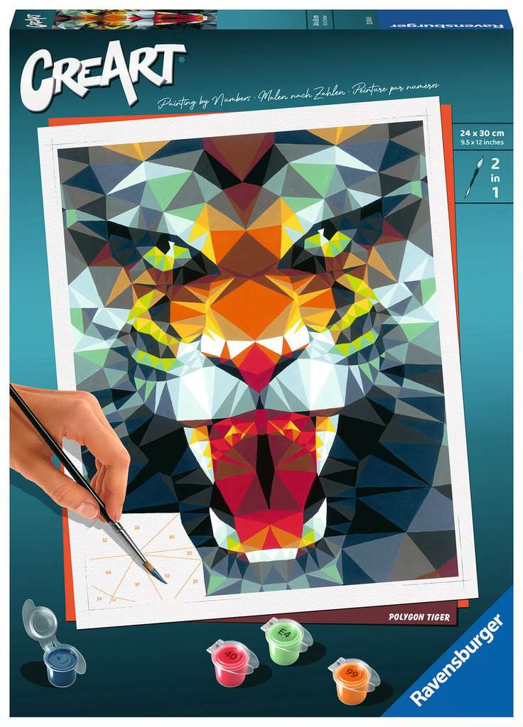 CreArt Polygon Tiger 10x12