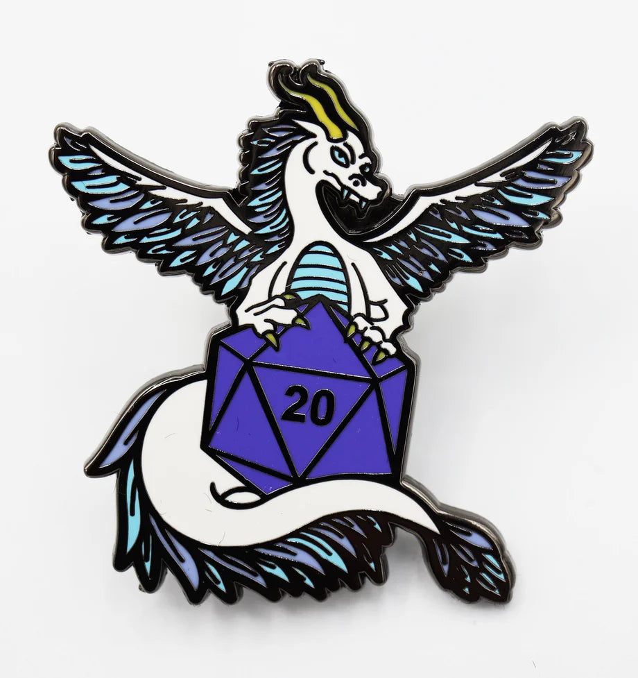 Dice Dragons: Air Enamel Pin