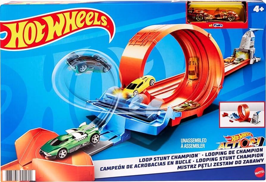 Hot Wheels Loop Stunt Champion Track Set