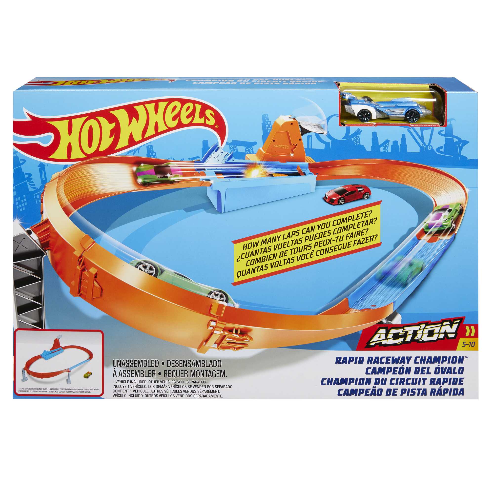 Hot Wheels Rapid Raceway Champion Track Set