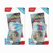 Pokemon SV07 Stellar Crown Checklane Blister Pack with Coin