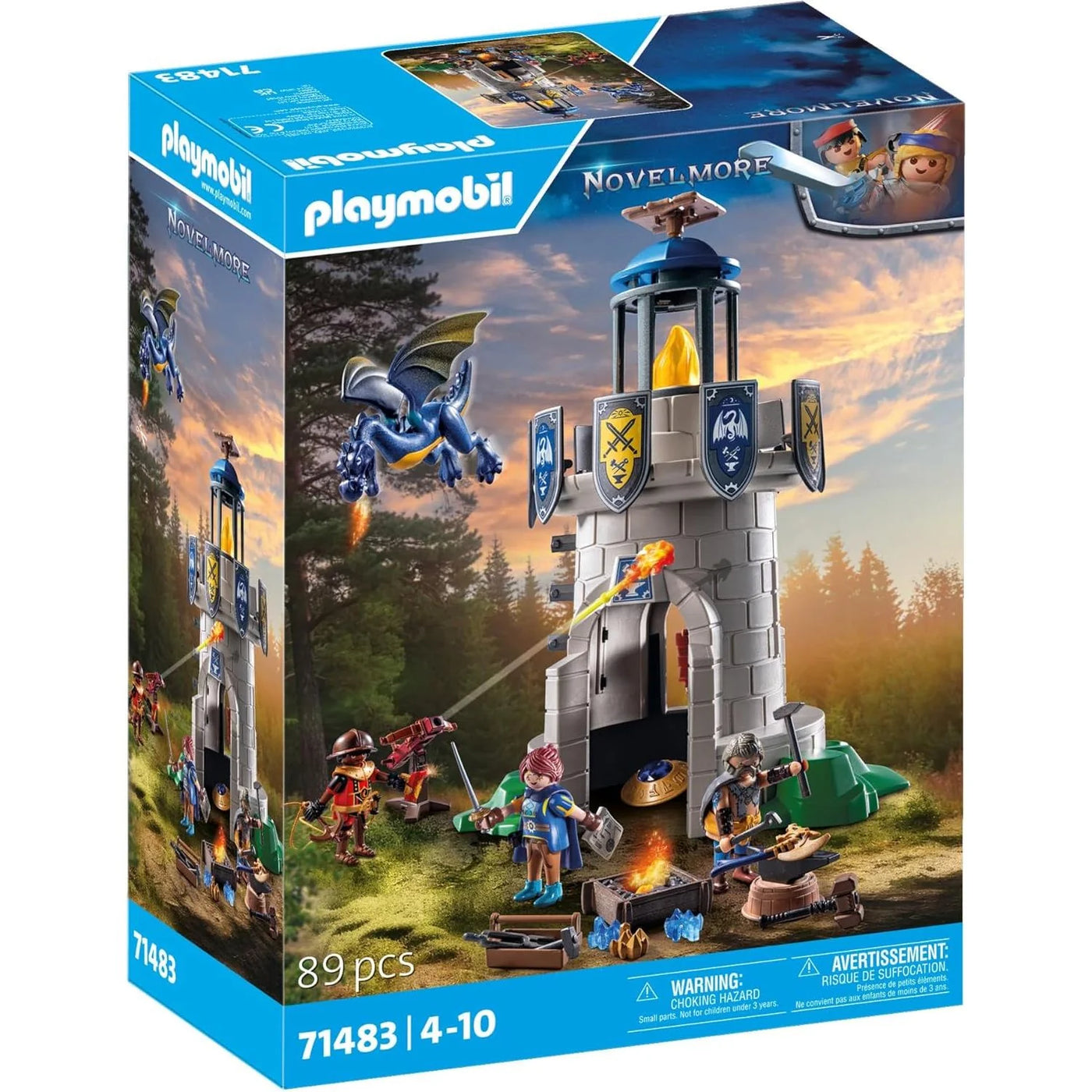 Novelmore Knight's Tower with Blacksmith and Dragon