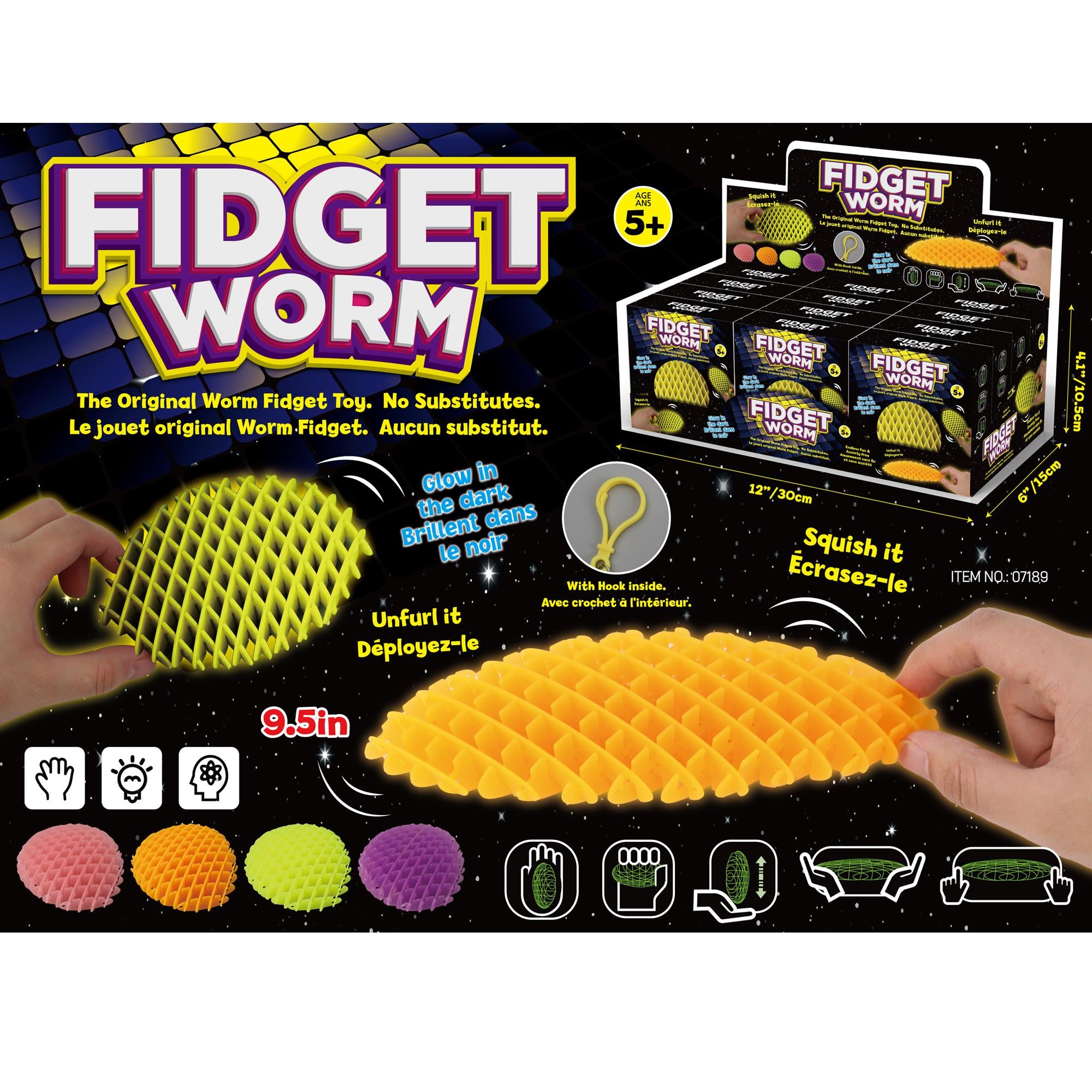 Glow Fidget Worm
