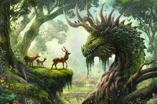 The Forest Dragon Awakes - 3000pc