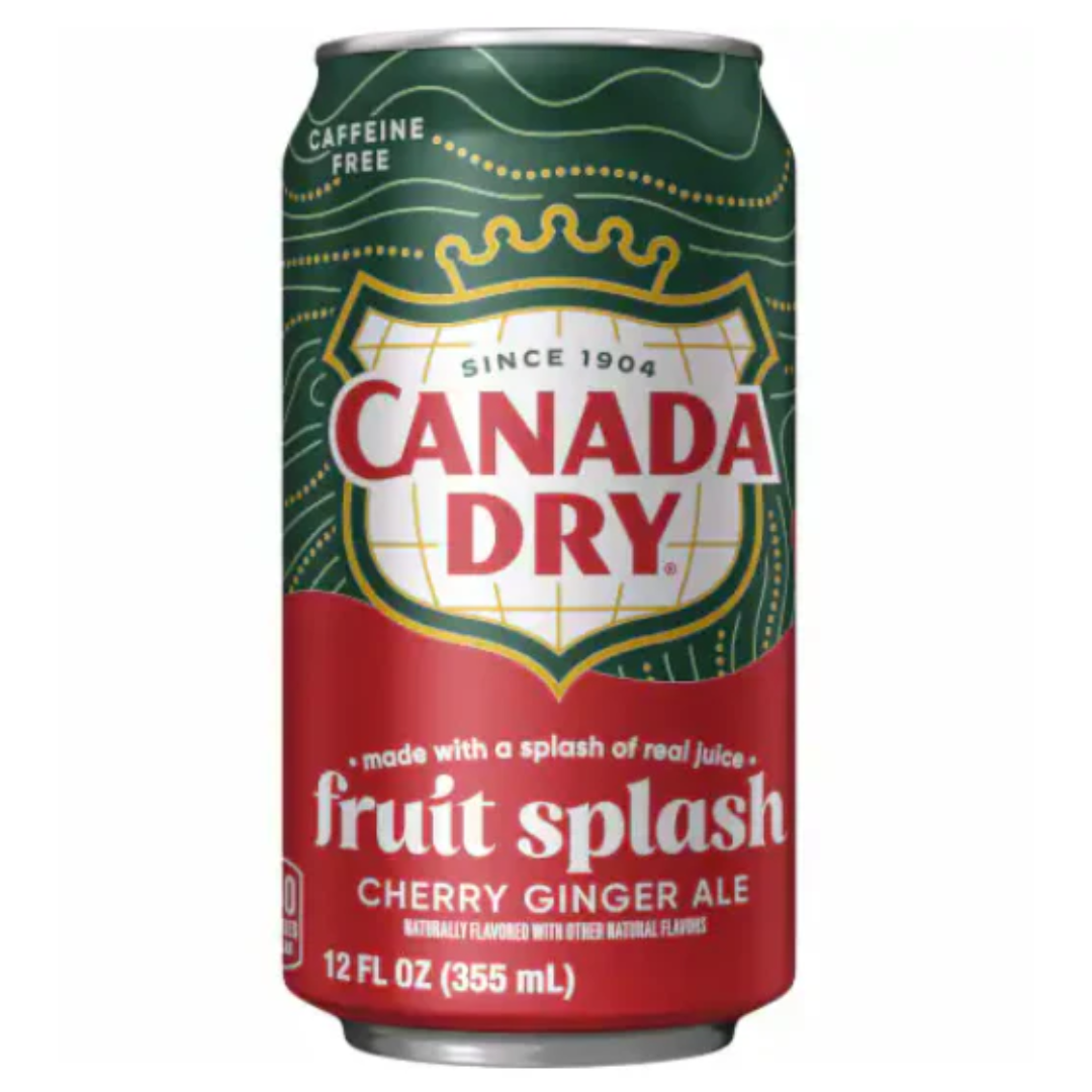 Canada Dry Fruit Splash Cherry Ginger Ale 355ml