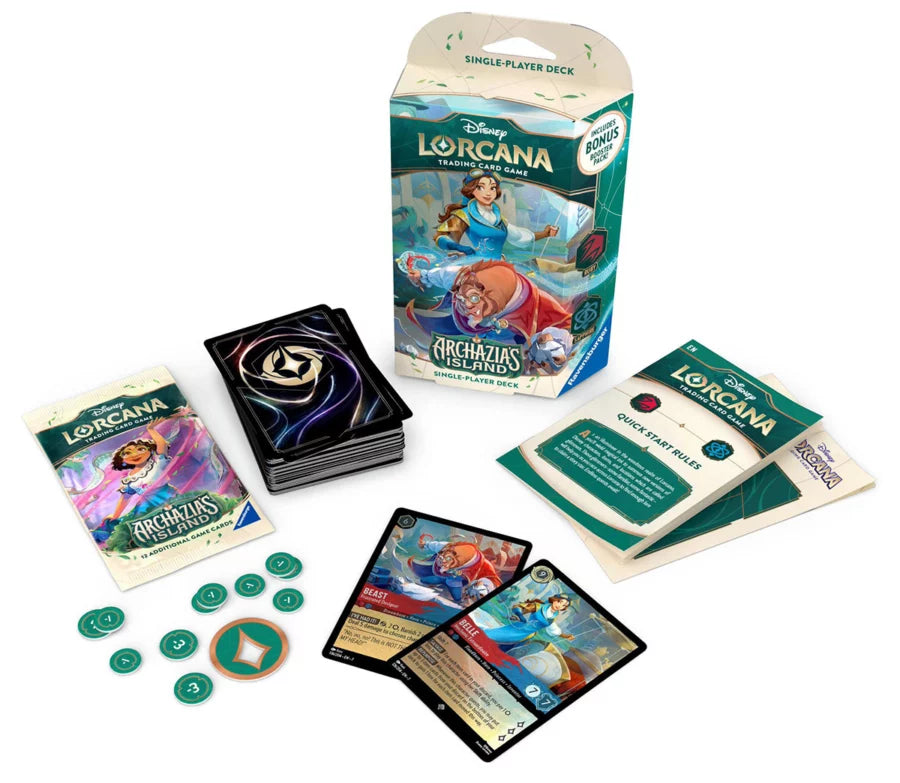 Disney Lorcana: Archazia’s Island: Starter Deck *An Inventive Pair