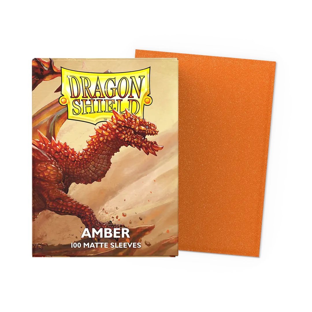 Dragon Shield: Matte Amber Orange Sleeves