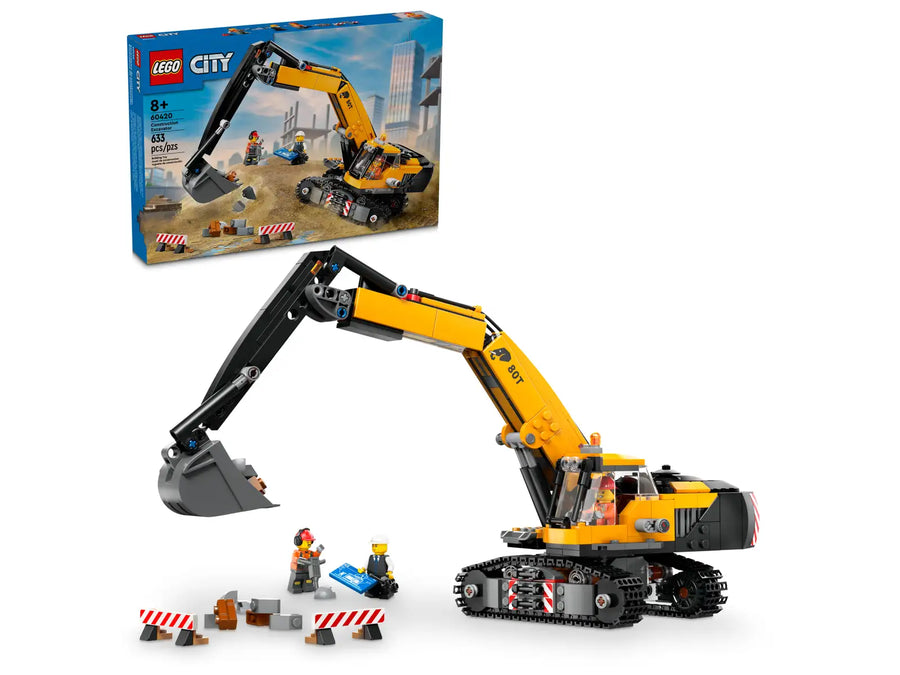 Yellow Construction Excavator 60420