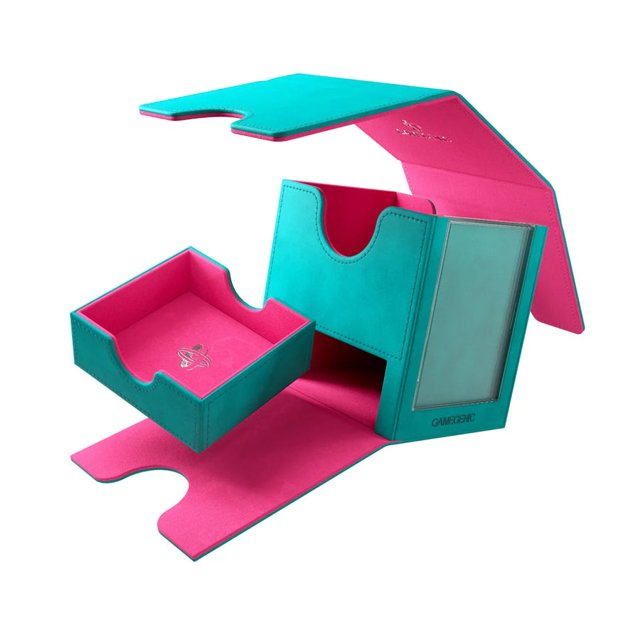 Deck Box: Sidekick XL Teal & Pink (100ct)