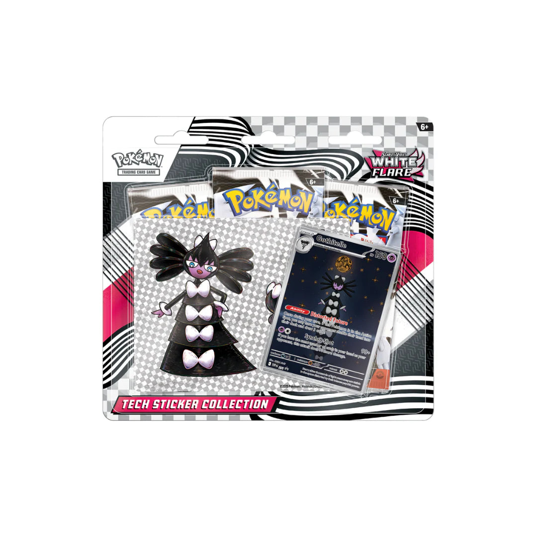 White Flare Tech Sticker Collection