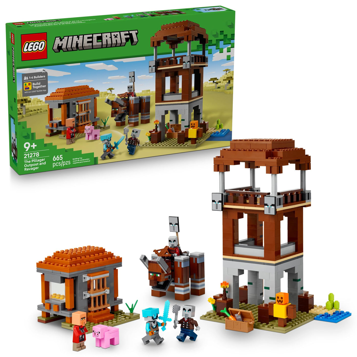 The Pillager Outpost and Ravager 21278