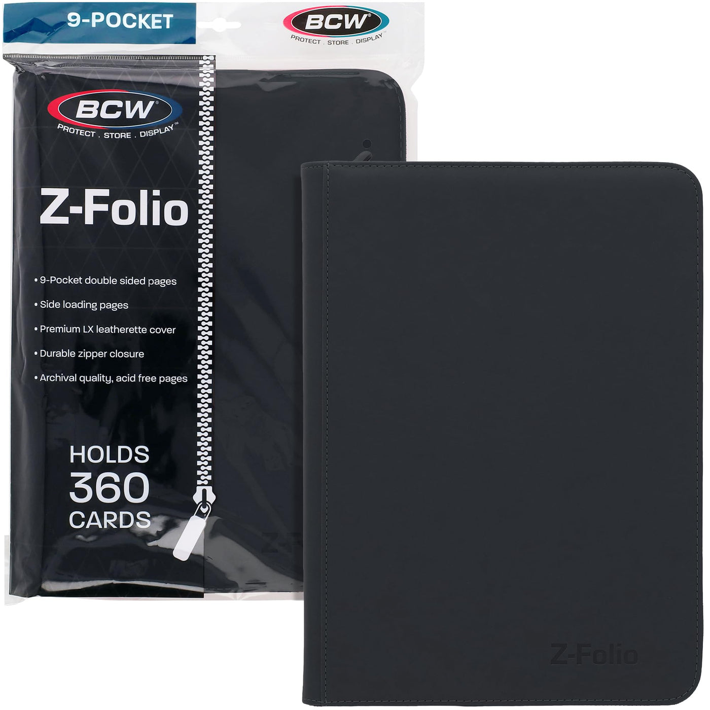 9-Pocket Z-Folio LX Album Toploaders: Black