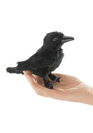 Mini Raven Finger Puppet
