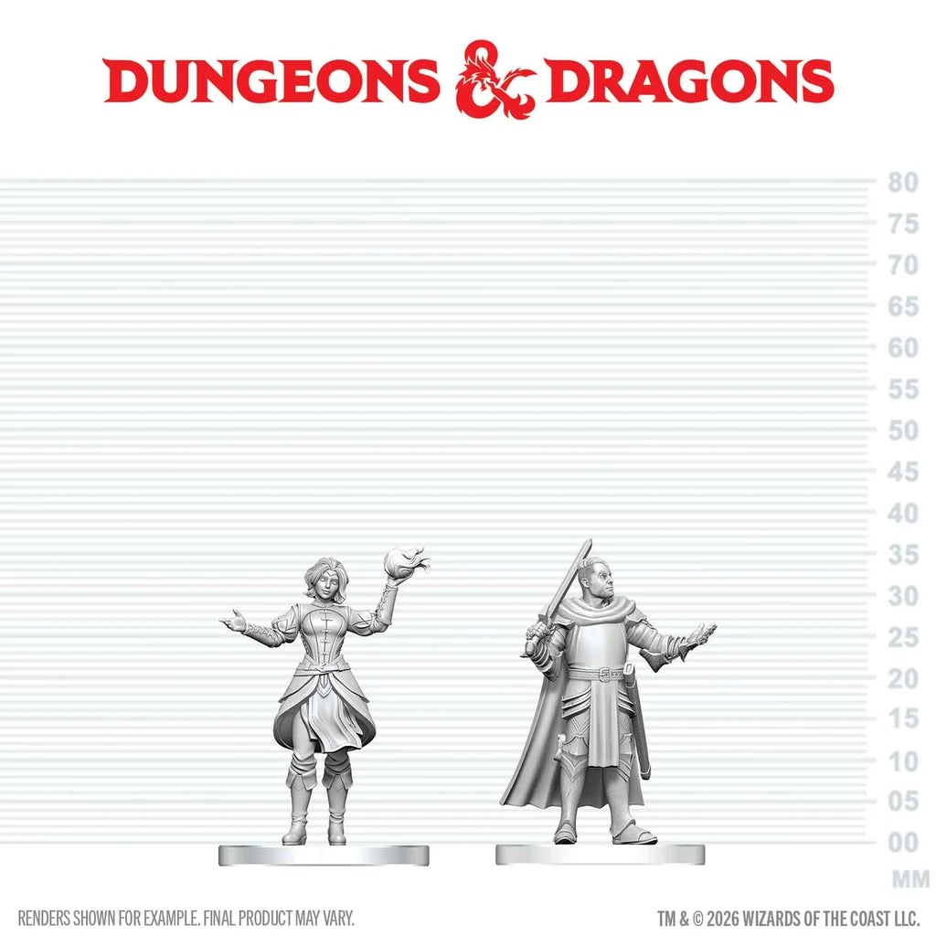 D&D NOLZUR'S MARVELOUS MINIATURES: KNIGHT & MAGE APPRENTICE