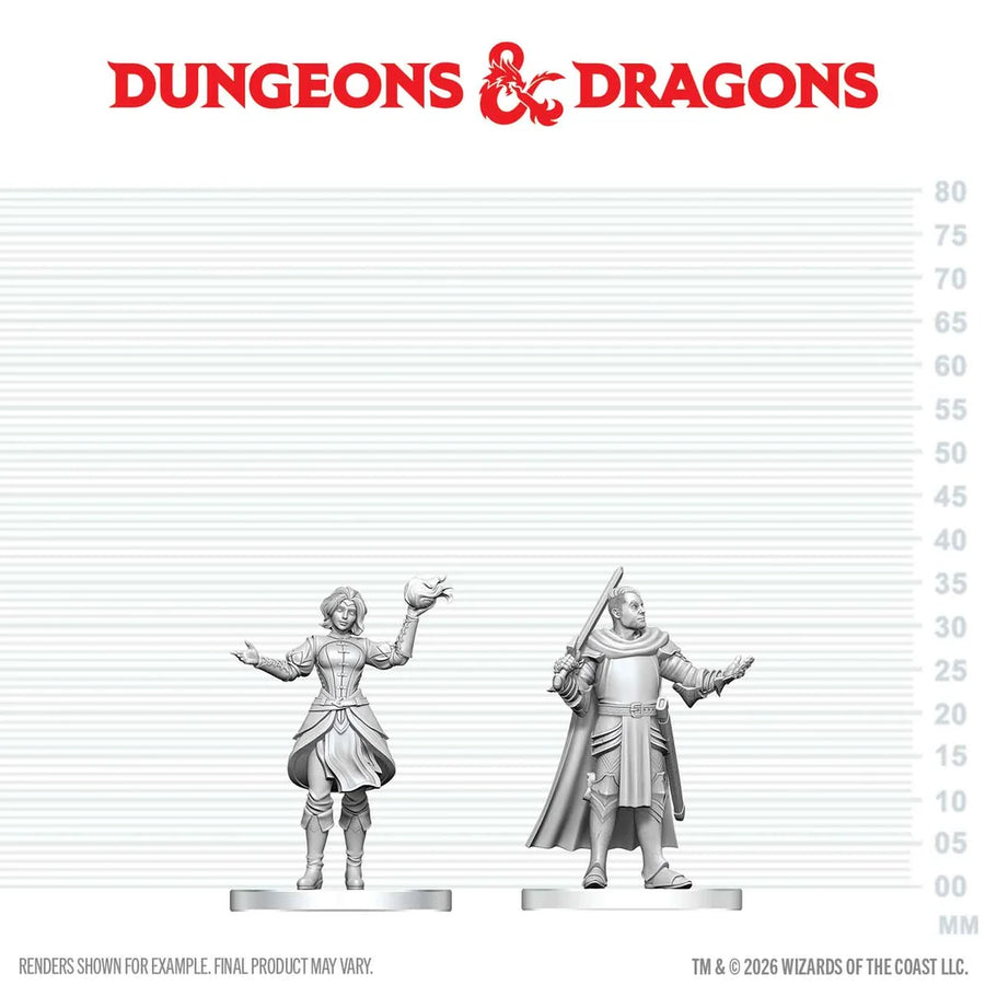 D&D NOLZUR'S MARVELOUS MINIATURES: KNIGHT & MAGE APPRENTICE