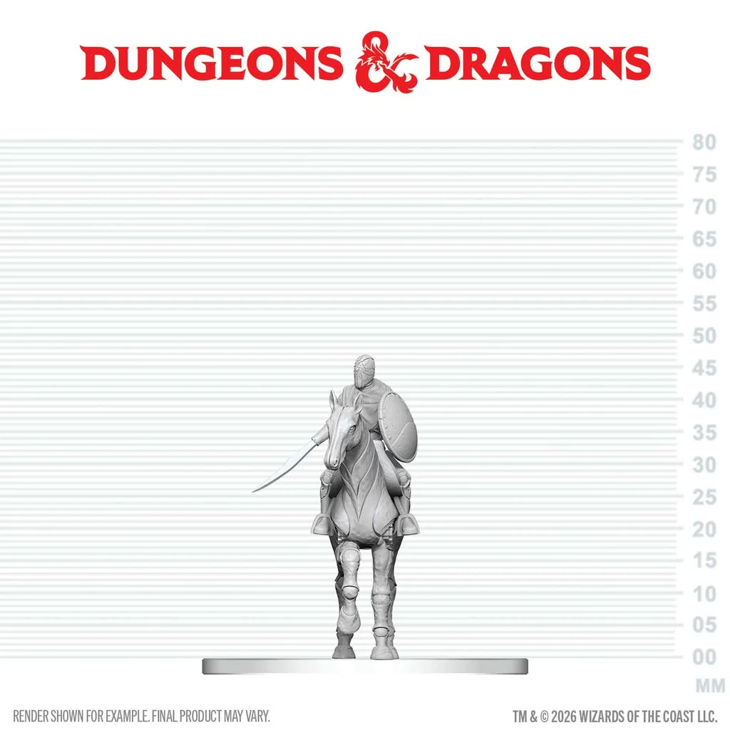D&D NOLZUR'S MARVELOUS MINIATURES: NIMBLEWRIGHT STEED WITH RIDER