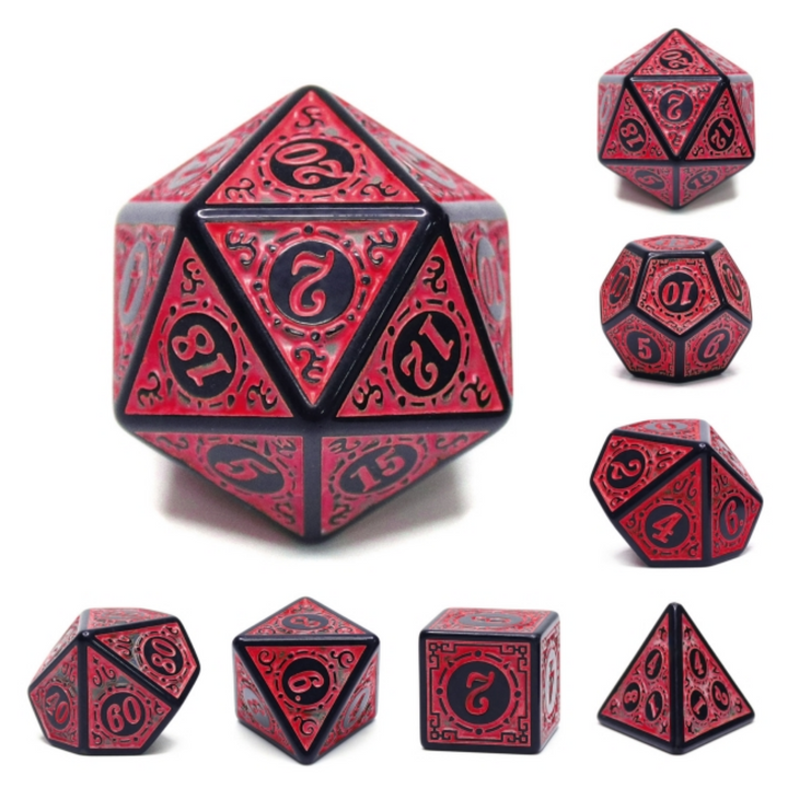 Magic Flame - Red RPG Dice Set