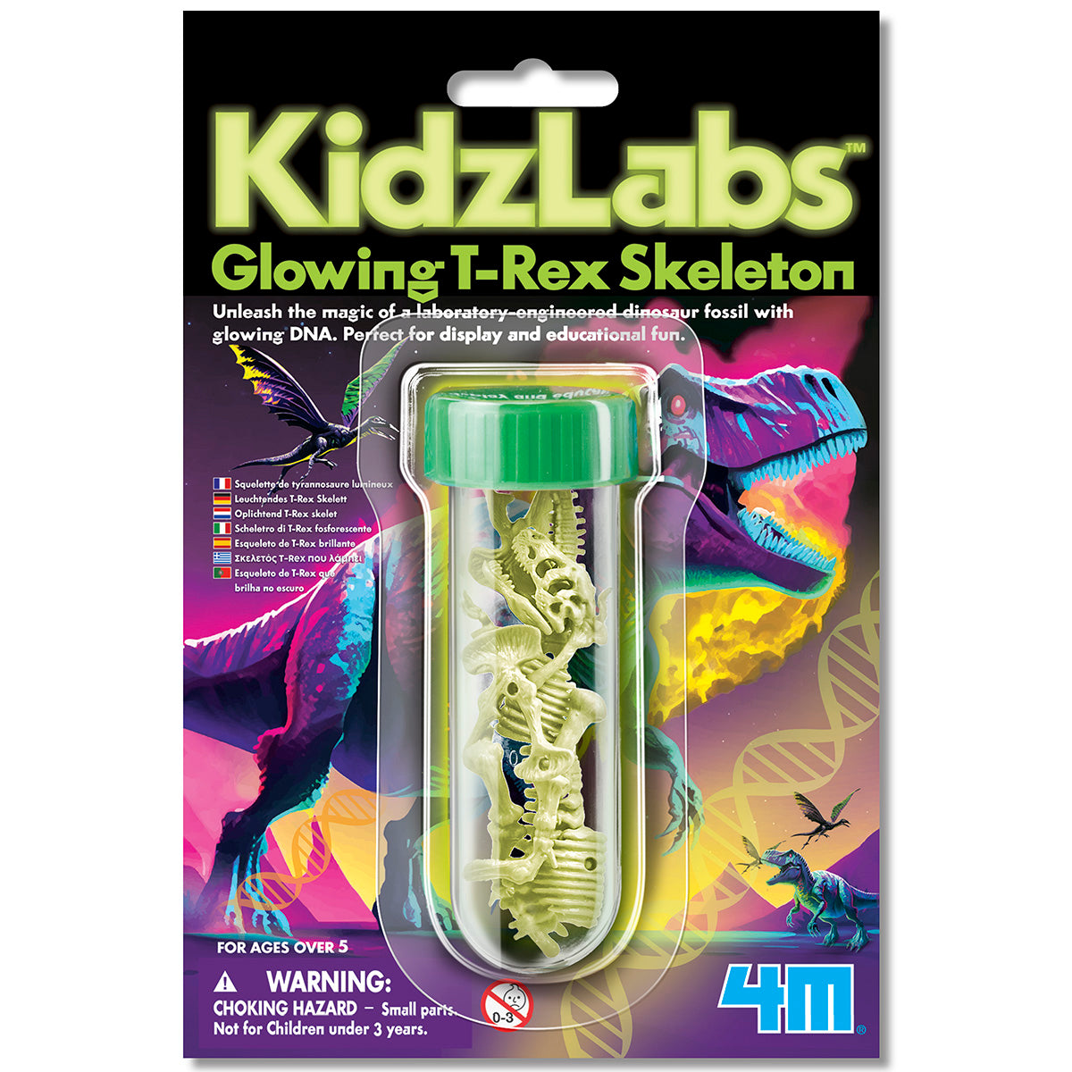 Kidzlabs Glowing T-Rex Skelton