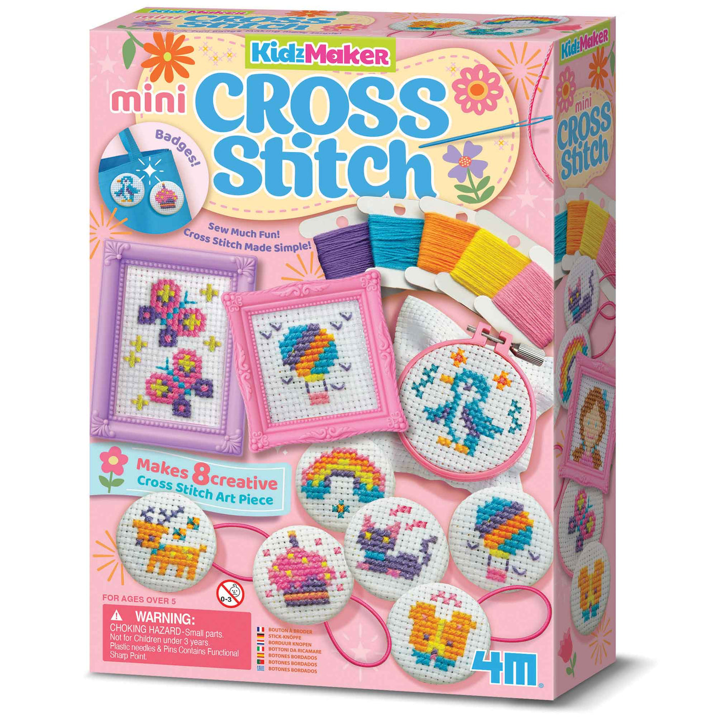 Mini Cross Stitch Buttons